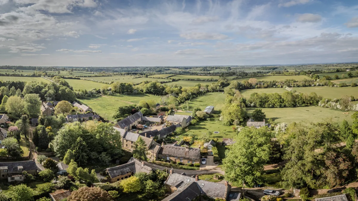 Rolling Cotswold countryside near Ledwell, Oxfordshire